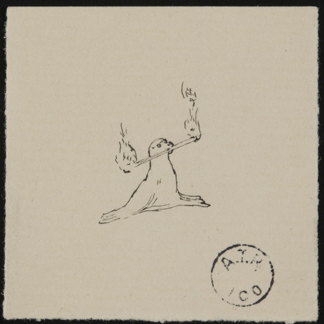 partie d'un ensemble de dessins Walter 1968.102.2837.1 Photo Mucem