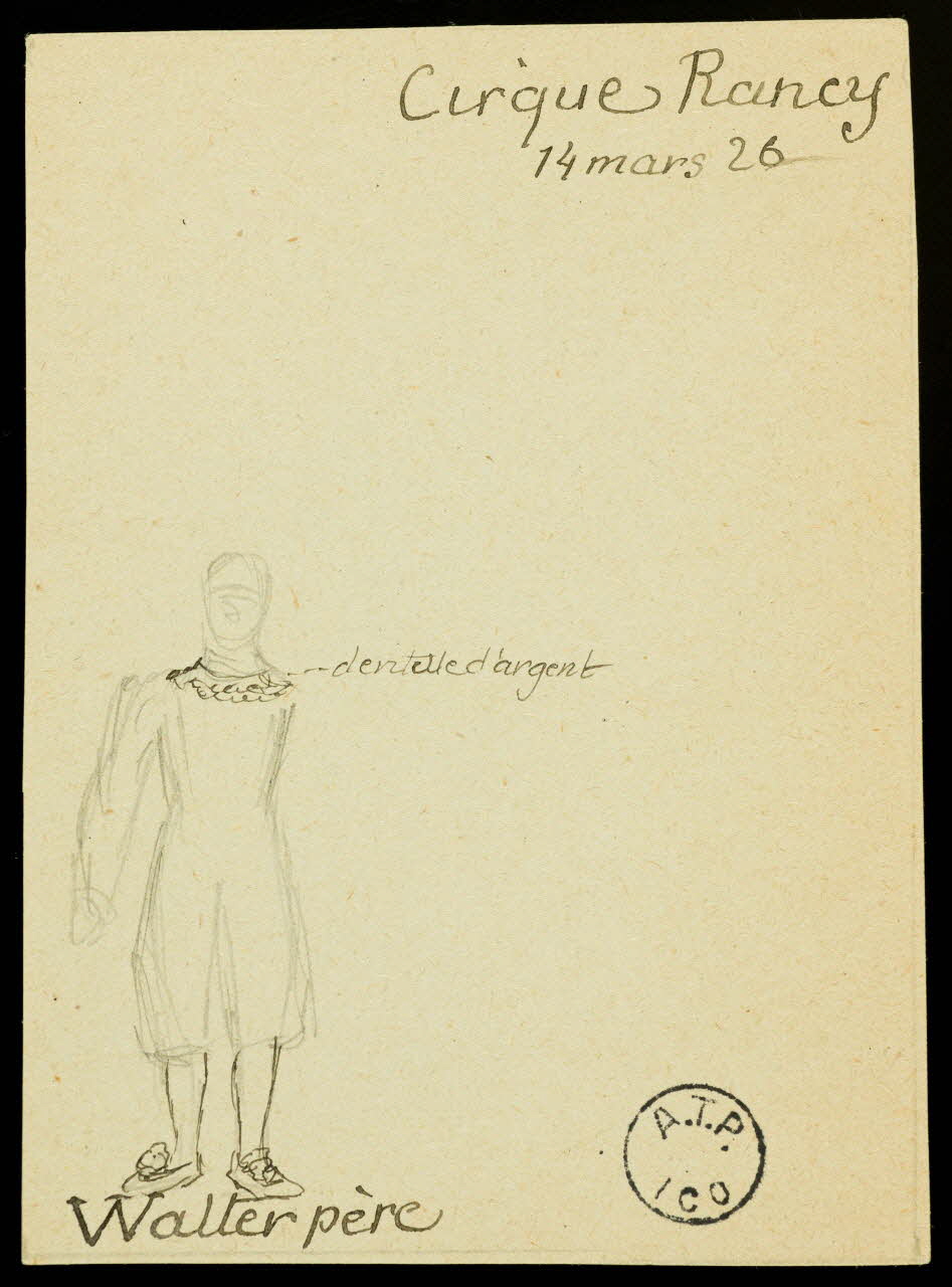 partie d'un ensemble de dessins Walter père 1968.102.2838.1 Photo Mucem