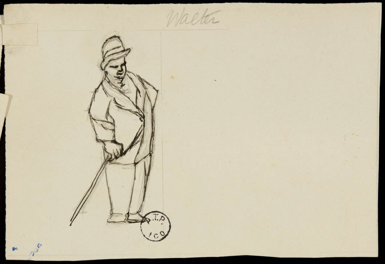 partie d'un ensemble de dessins Walter 1968.102.2839.1 Photo Mucem