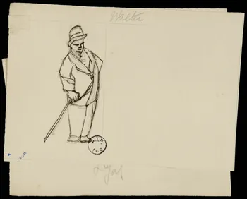 partie d'un ensemble de dessins Walter 1968.102.2839.1 Photo Mucem