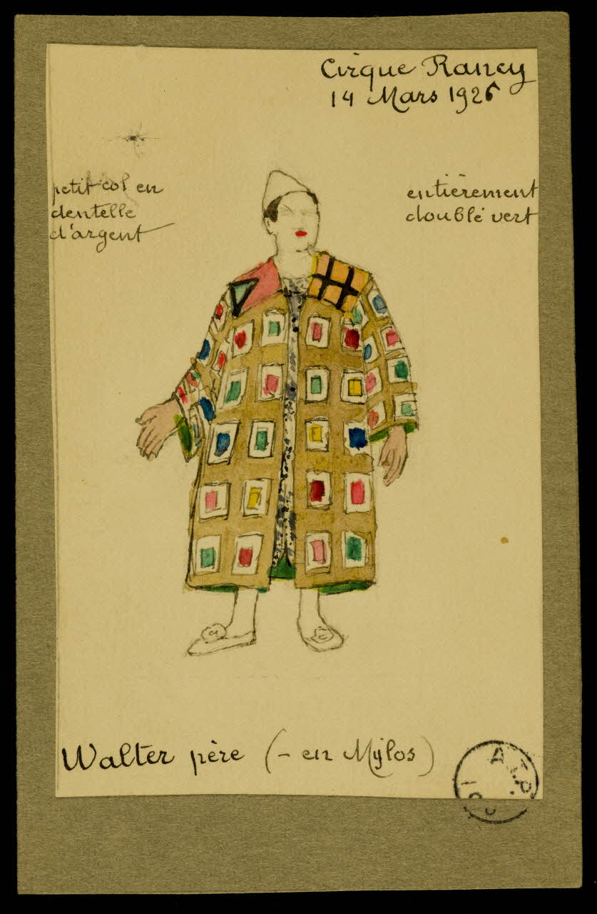 partie d'un ensemble de dessins Walter père 1968.102.2840 Photo Mucem