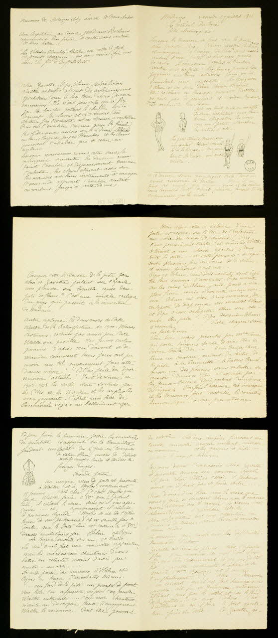 partie d'un ensemble de dessins "Le Festival du Rire" 1968.102.2841.1/3 Photo Mucem