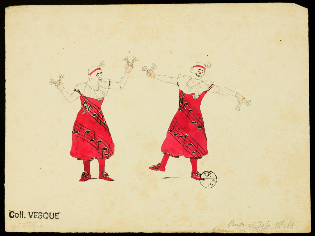 partie d'un ensemble de dessins Rute et Jojo Webb 1968.102.2843 Photo Mucem