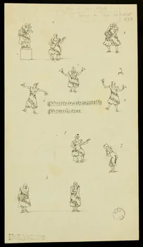 partie d'un ensemble de dessins Jojo et Rute Webb 1968.102.2845.2 Photo Mucem