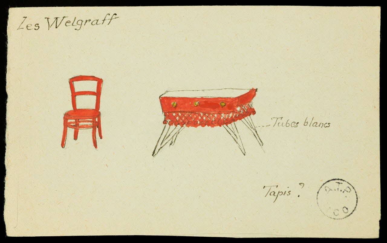 partie d'un ensemble de dessins Tapis ? 1968.102.2847.2 Photo Mucem