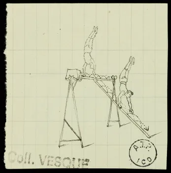 partie d'un ensemble de dessins Acrobate 1968.102.2850.2 Photo Mucem