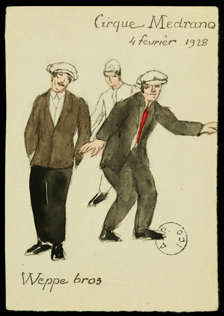 partie d'un ensemble de dessins Weppe bros 1968.102.2853 Photo Mucem