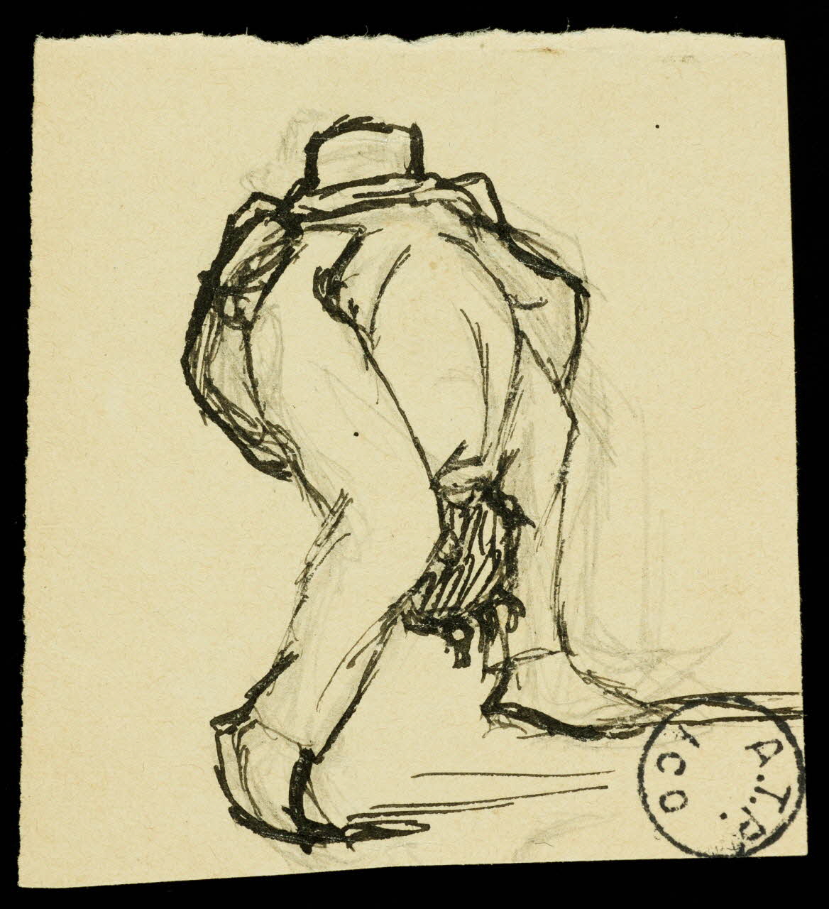 partie d'un ensemble de dessins Acrobate 1968.102.2854.1 Photo Mucem