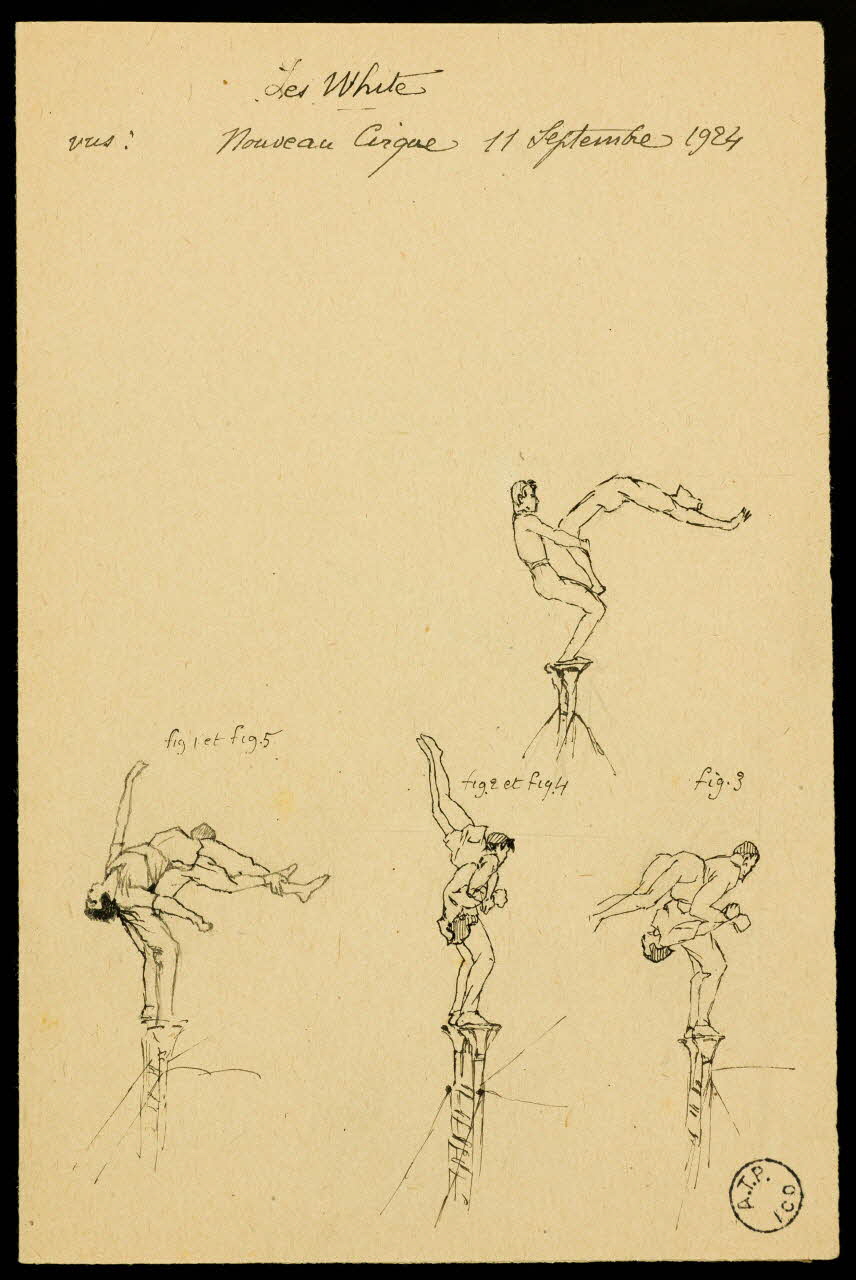 partie d'un ensemble de dessins Les White 1968.102.2858 Photo Mucem