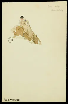 partie d'un ensemble de dessins Emma White  Barnum et Bailey 1968.102.2860.2 Photo Mucem