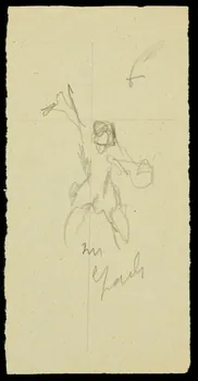 partie d'un ensemble de dessins Ebauche de dessin 1968.102.2865.10 Photo Mucem