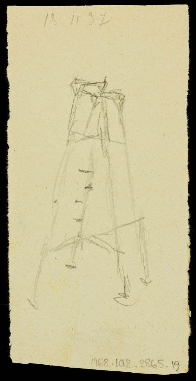 partie d'un ensemble de dessins Ebauche de dessin 1968.102.2865.19 Photo Mucem