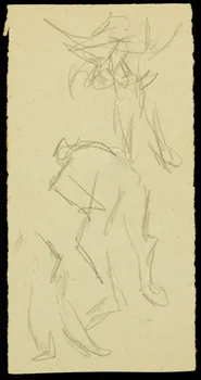 partie d'un ensemble de dessins Ebauche de dessin 1968.102.2865.9 Photo Mucem