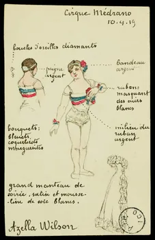 partie d'un ensemble de dessins Azella Wilson 1968.102.2866.1 Photo Mucem