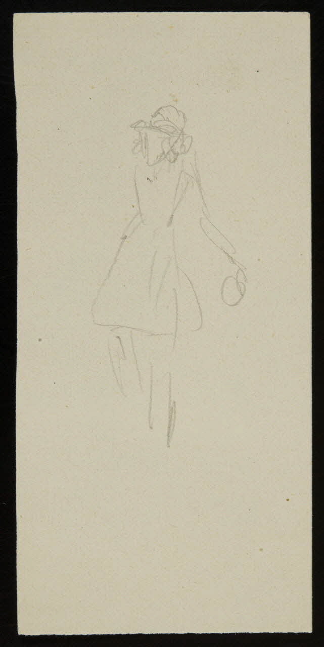 partie d'un ensemble de dessins Ebauche de figure 1968.102.2869.10 Photo Mucem