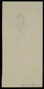 partie d'un ensemble de dessins Ebauche de figure 1968.102.2869.10 Photo Mucem
