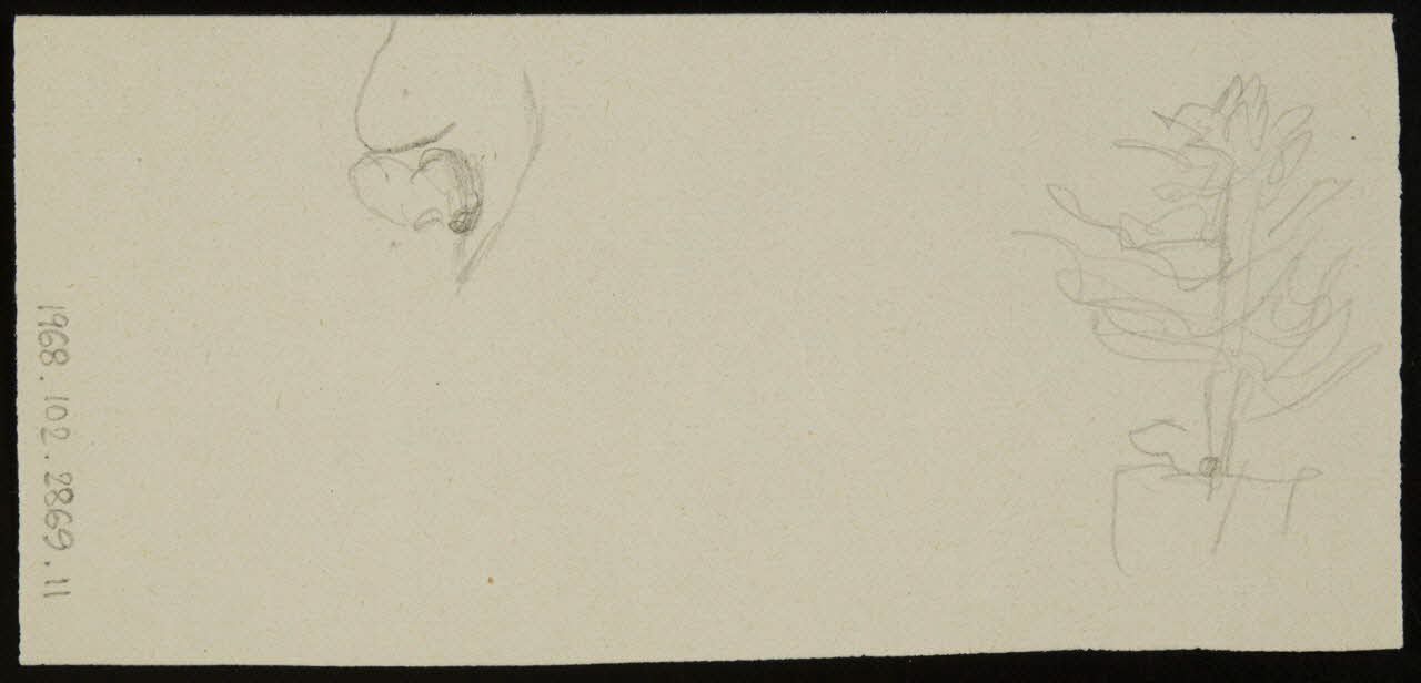 partie d'un ensemble de dessins Croquis 1968.102.2869.11 Photo Mucem