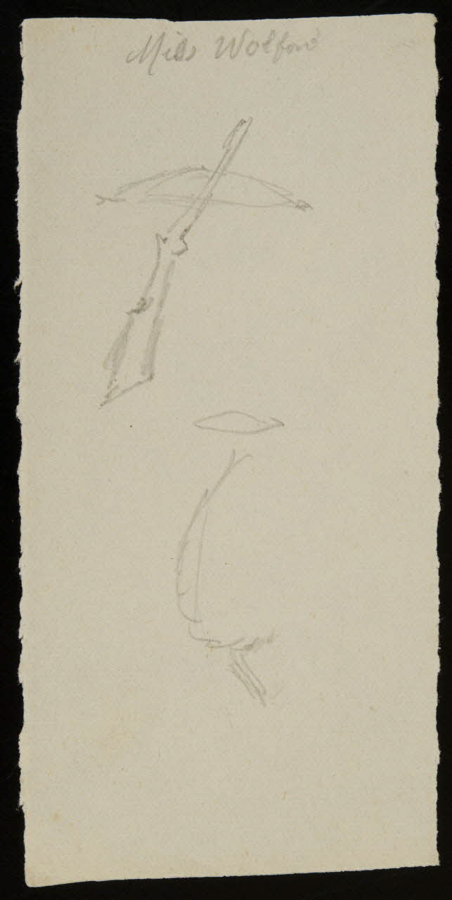 partie d'un ensemble de dessins Miss Wolford 1968.102.2869.14  Photo Mucem