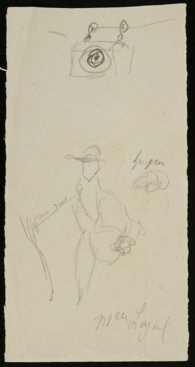 partie d'un ensemble de dessins Mlle Loyal 1968.102.2869.17 Photo Mucem