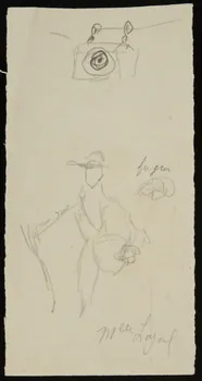 partie d'un ensemble de dessins Mlle Loyal 1968.102.2869.17  Photo Mucem