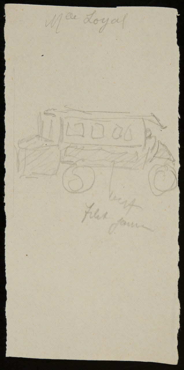 partie d'un ensemble de dessins Mlle Loyal 1968.102.2869.4 Photo Mucem