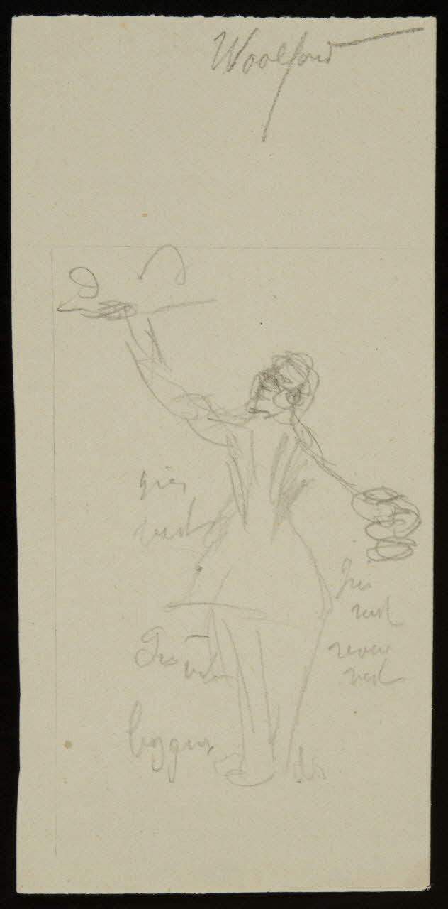 partie d'un ensemble de dessins Woolford 1968.102.2869.9 Photo Mucem