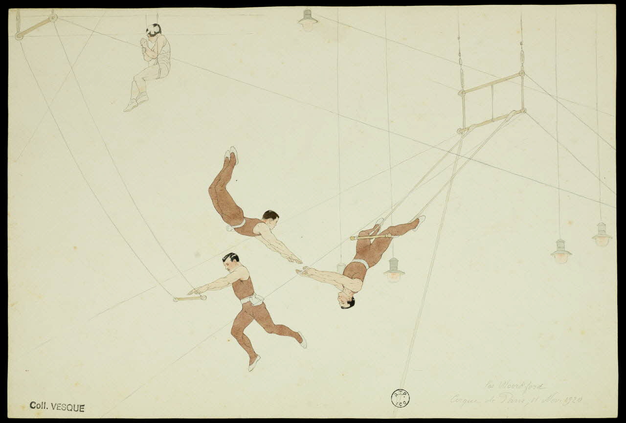 partie d'un ensemble de dessins les Woorkford 1968.102.2870.2 Photo Mucem