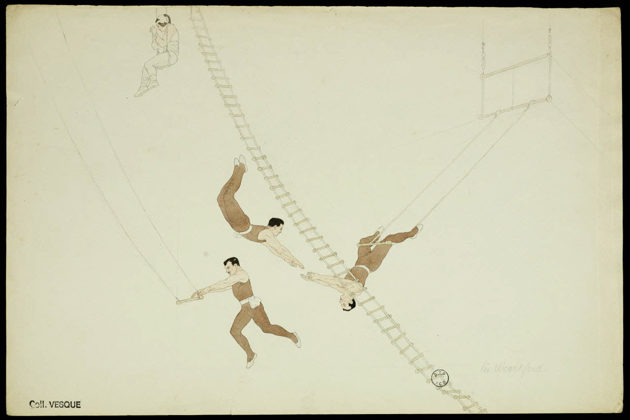 partie d'un ensemble de dessins les Woorkford 1968.102.2870.3 Photo Mucem