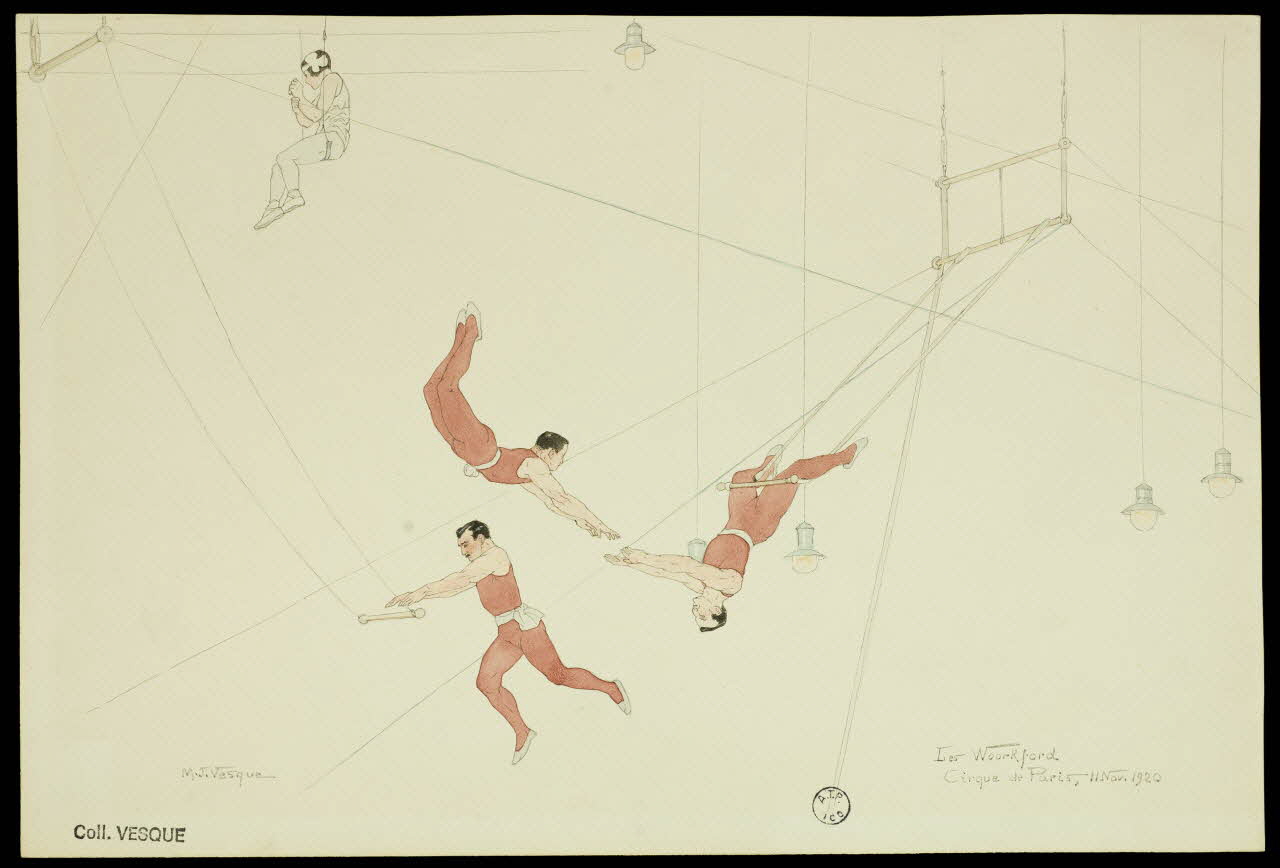 partie d'un ensemble de dessins Les Woorkford 1968.102.2873 Photo Mucem