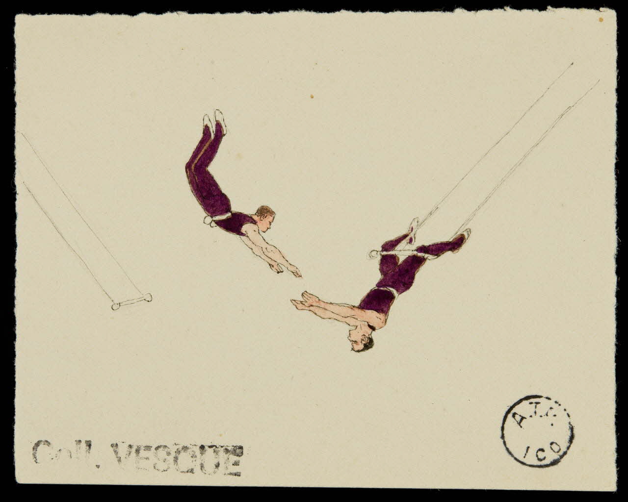 partie d'un ensemble de dessins Passe en sursaut 1968.102.2874.1 Photo Mucem