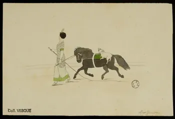 partie d'un ensemble de dessins Miss Yensen 1968.102.2879  Photo Mucem