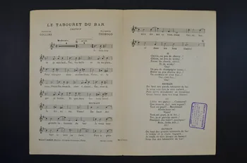 Trémolo ; Paul Colline ; Randal ; Lily Scott ; Labbé chanson petit format Île-de-France, France 1923 1966.158.118 Photo Mucem