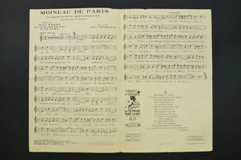 Léo Lelièvre ; Henri Varna ; Lima ; José Padilla ; Mistinguett ; Francis F. Salabert chanson petit format Paris 9ème 1929 1965.152.90 Photo Mucem