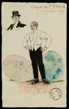 partie d'un ensemble de dessins Cirque de l'YMCA 1968.102.2884.5  Photo Mucem