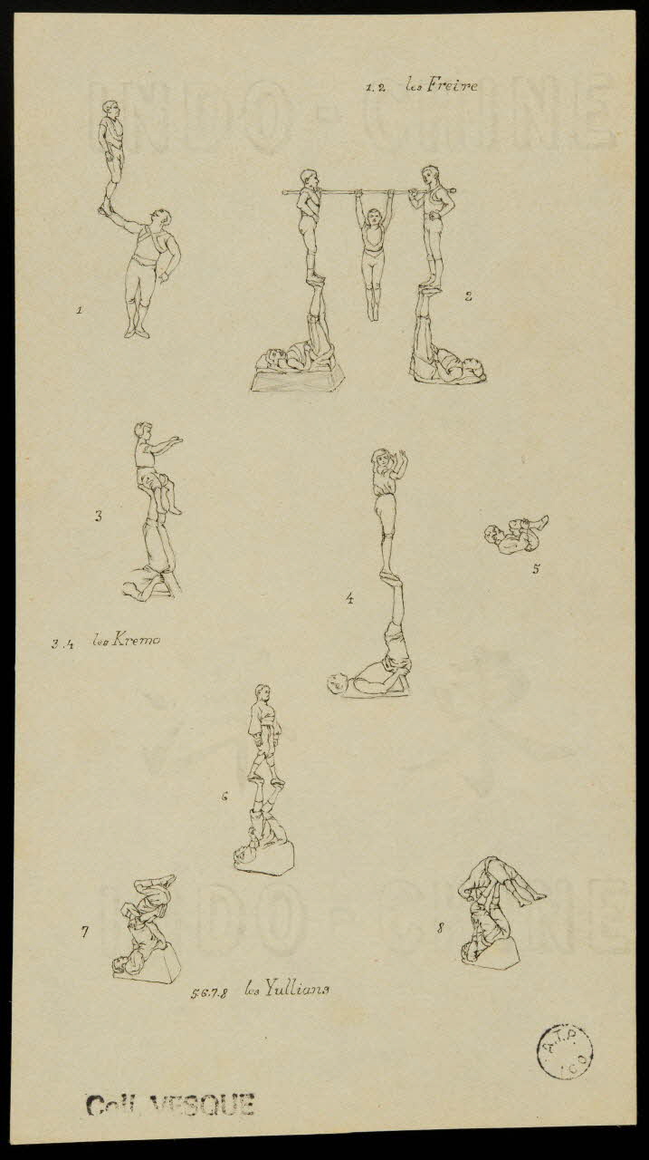 partie d'un ensemble de dessins les Freire  les Kremo  les Yullians 1968.102.2889.1 Photo Mucem