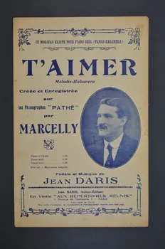 Jean Daris ; Marcelly chanson petit format Île-de-France, France 1920 1966.158.119 Photo Mucem