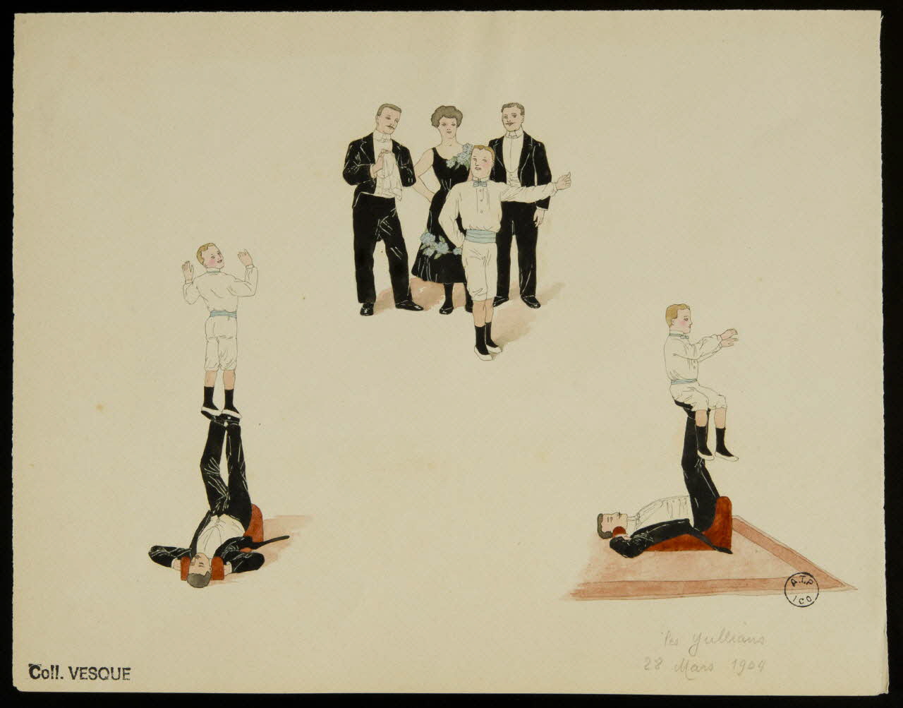 partie d'un ensemble de dessins Les Yullians  28 Mars 1904 1968.102.2889.3 Photo Mucem