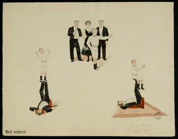 partie d'un ensemble de dessins Les Yullians  28 Mars 1904 1968.102.2889.3 Photo Mucem