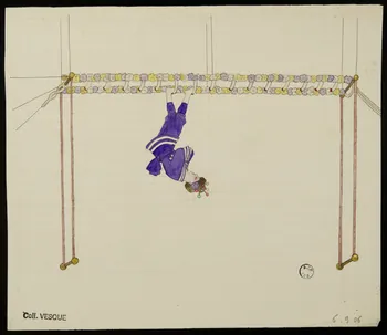 partie d'un ensemble de dessins Numéro de funambule 1968.102.2891 Photo Mucem