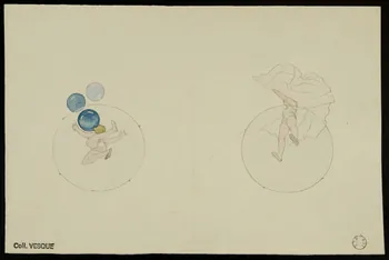 partie d'un ensemble de dessins Numéro d'acrobate 1968.102.2899  Photo Mucem