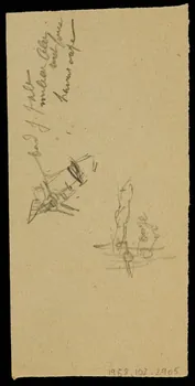 partie d'un ensemble de dessins Voiture de la Girafe 1968.102.2905  Photo Mucem