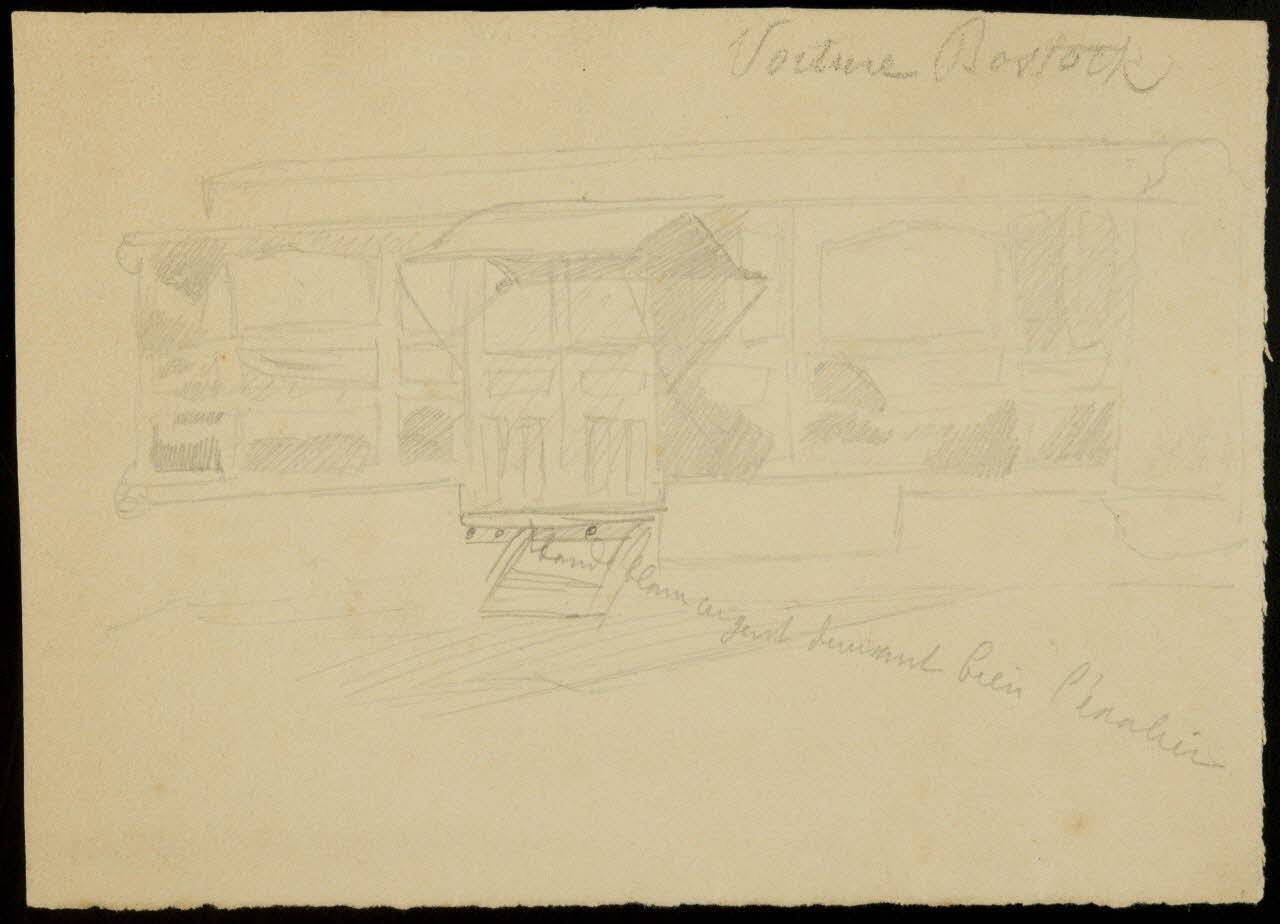 partie d'un ensemble de dessins Voiture Bostock 1968.102.2922 Photo Mucem