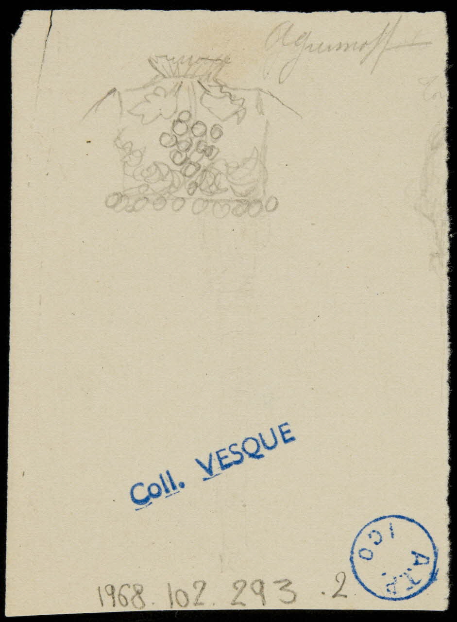 partie d'un ensemble de dessins Aguimoff 1968.102.293.2  Photo Mucem