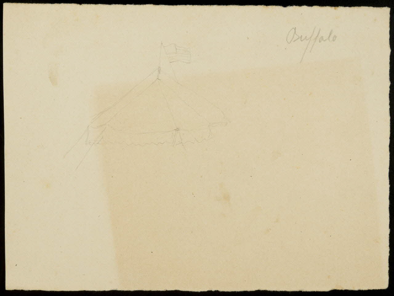 partie d'un ensemble de dessins Buffalo 1968.102.2932 Photo Mucem