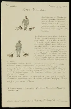 partie d'un ensemble de dessins Cirque Continental. 1968.102.2937  Photo Mucem