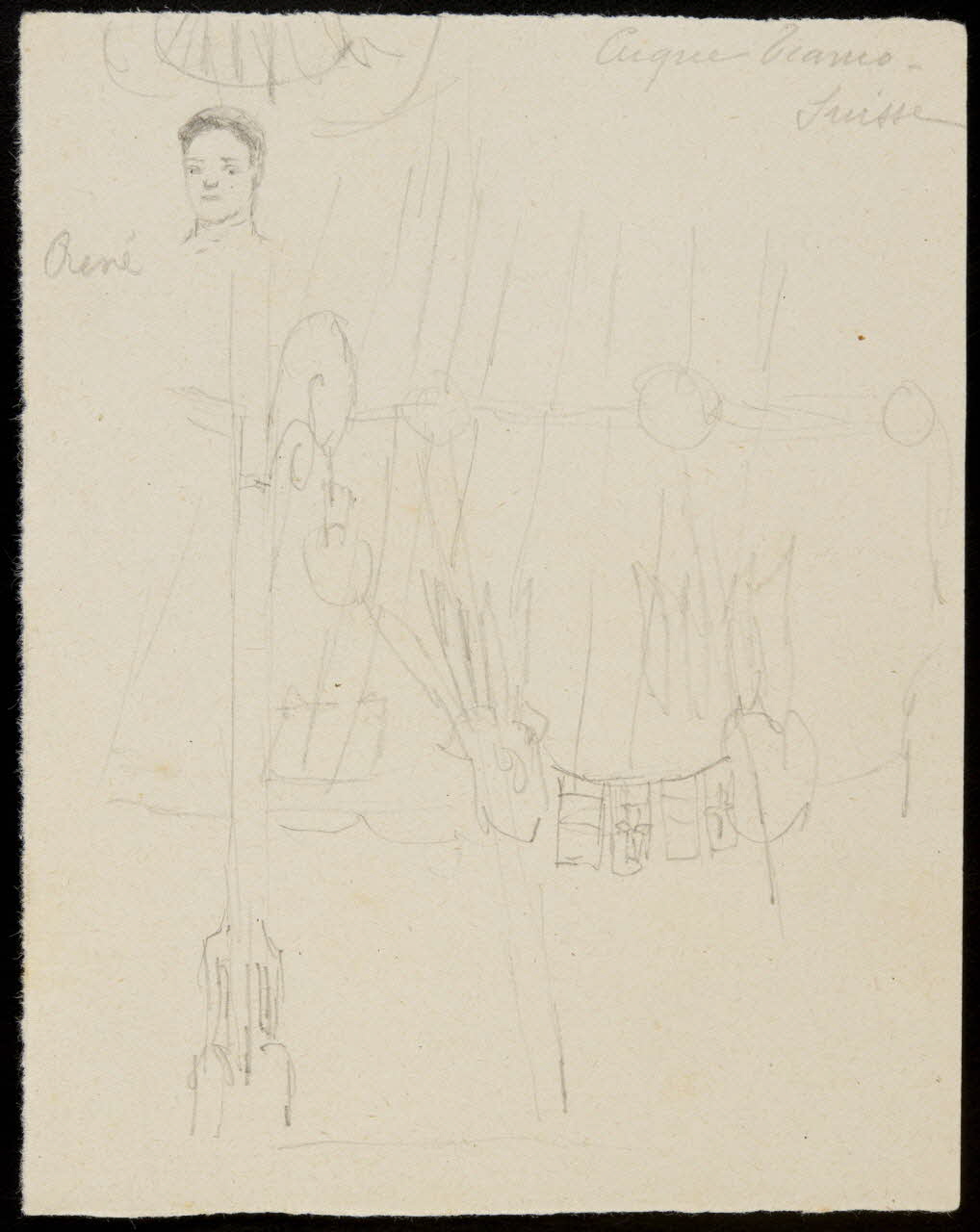 partie d'un ensemble de dessins Cirque Franco-  Suisse 1968.102.2945  Photo Mucem
