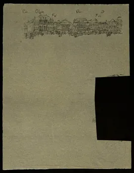 partie d'un ensemble de dessins Alignement de bâtiments 1968.102.2946  Photo Mucem