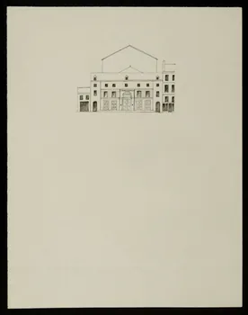 partie d'un ensemble de dessins Façade du cirque olympique Franconi 1968.102.2947 Photo Mucem