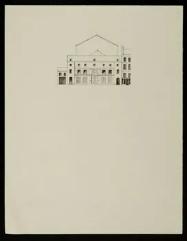partie d'un ensemble de dessins Façade du cirque olympique Franconi 1968.102.2948 Photo Mucem
