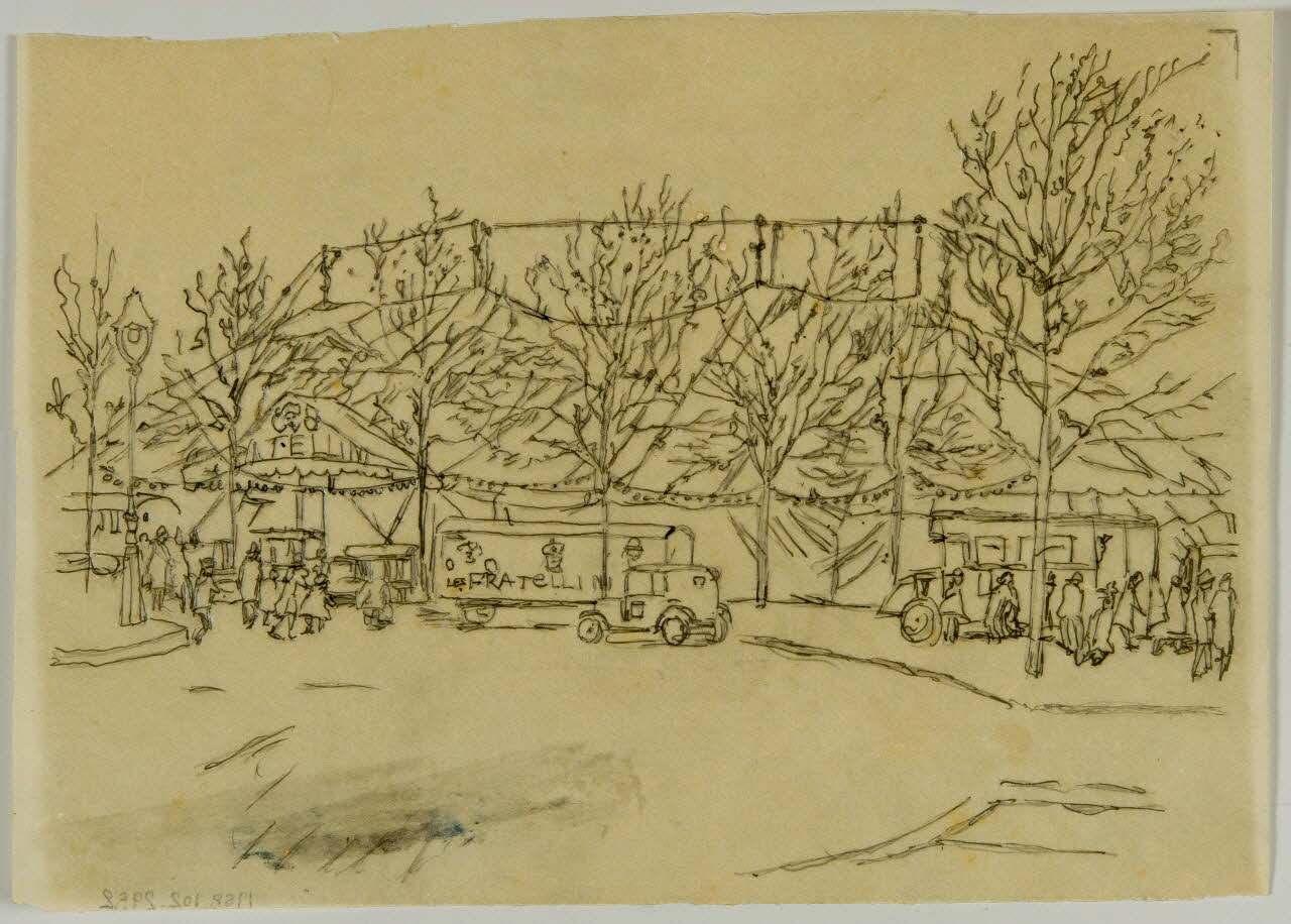 partie d'un ensemble de dessins Cirque 1968.102.2952 Photo Mucem